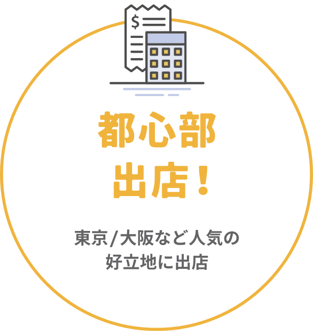 都心部出店！